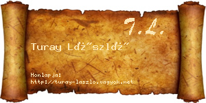 Turay László névjegykártya