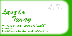 laszlo turay business card